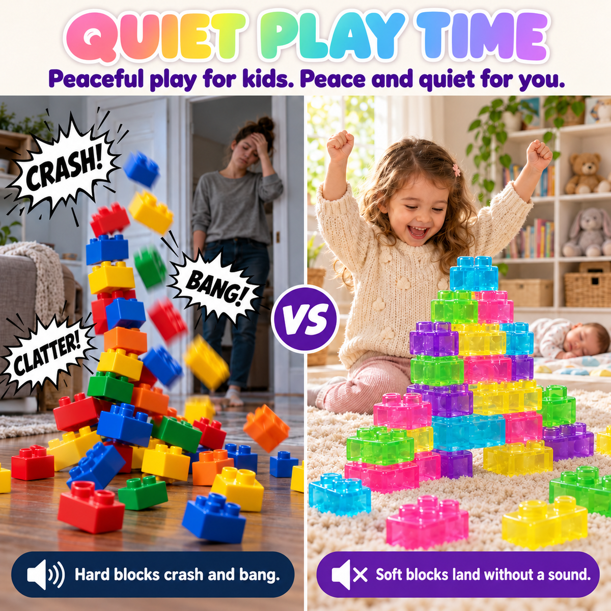 Sensory Soft Building Blocks Squeeze Toys